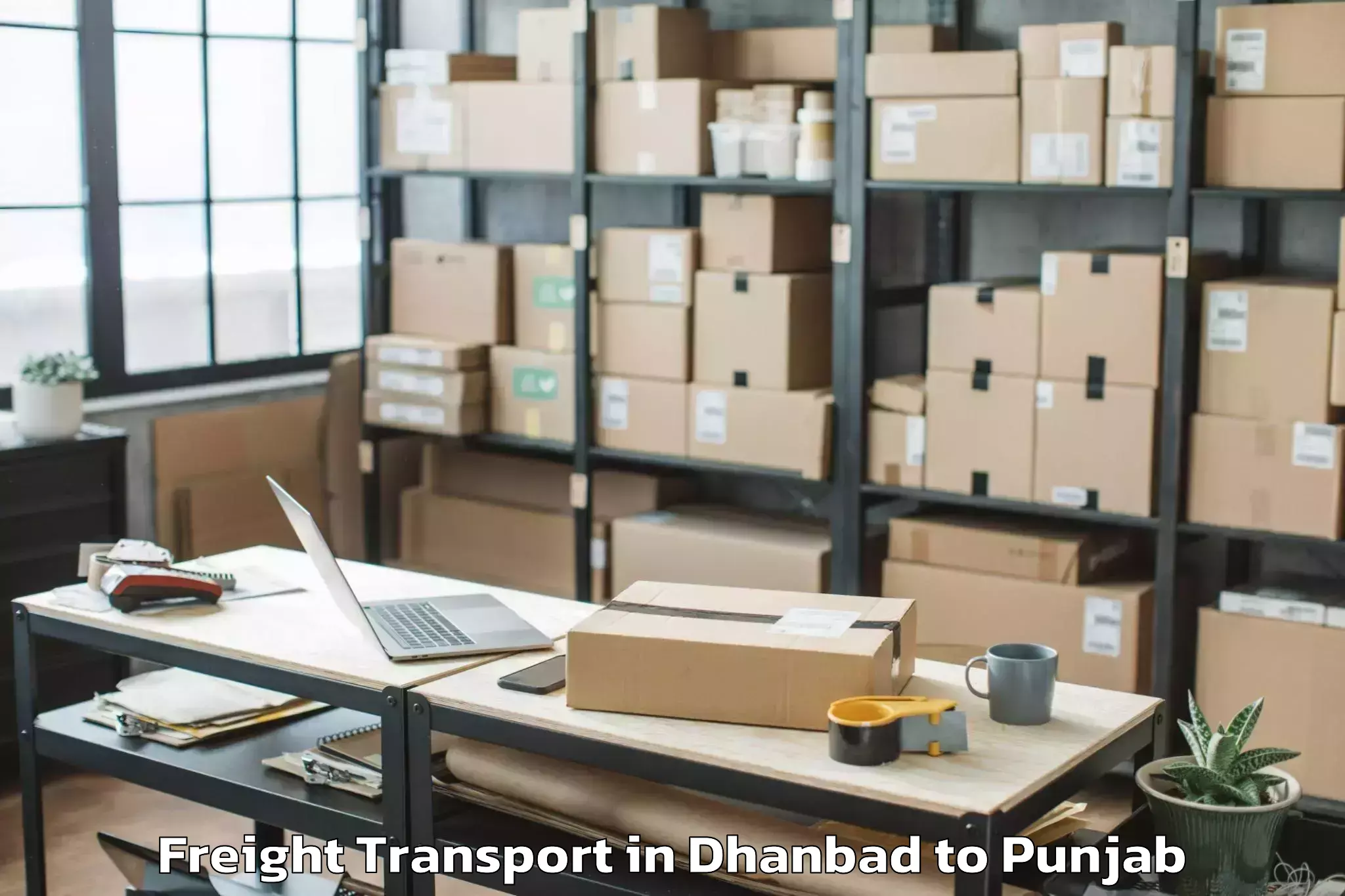 Leading Dhanbad to Dhar Kalan Freight Transport Provider